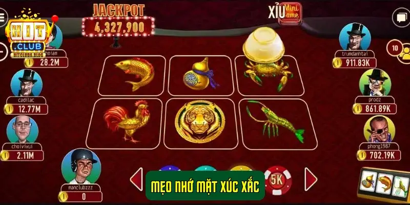 Mẹo Nhớ Mặt Xúc Xắc