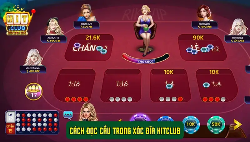 Cách đọc cầu trong Xóc Đĩa Hitclub